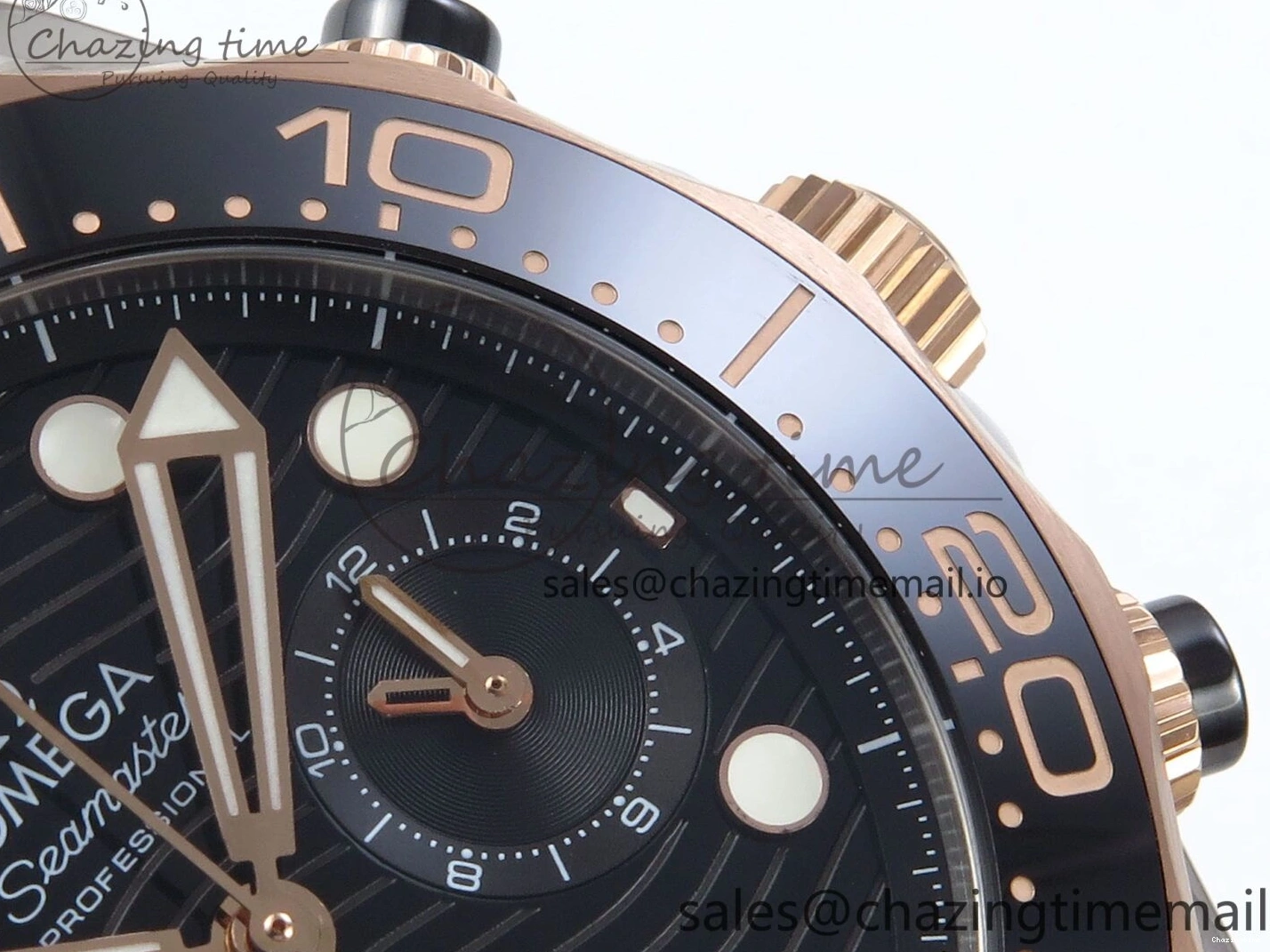 0507 Seamaster 300m Chrono SS YG OMF 1:1 Best Edition Blue Dial on SS YG Bracelet A Popular 7685